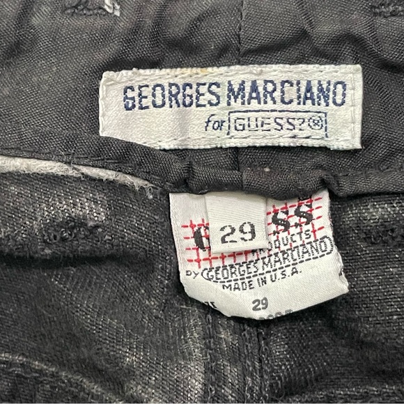 Vintage Guess Washed Black Exposed Button Fly High Rise Jeans - Picture 7 of 14